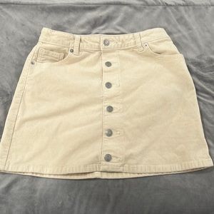 Cat and Jack corduroy cream skirt size XL 14/16